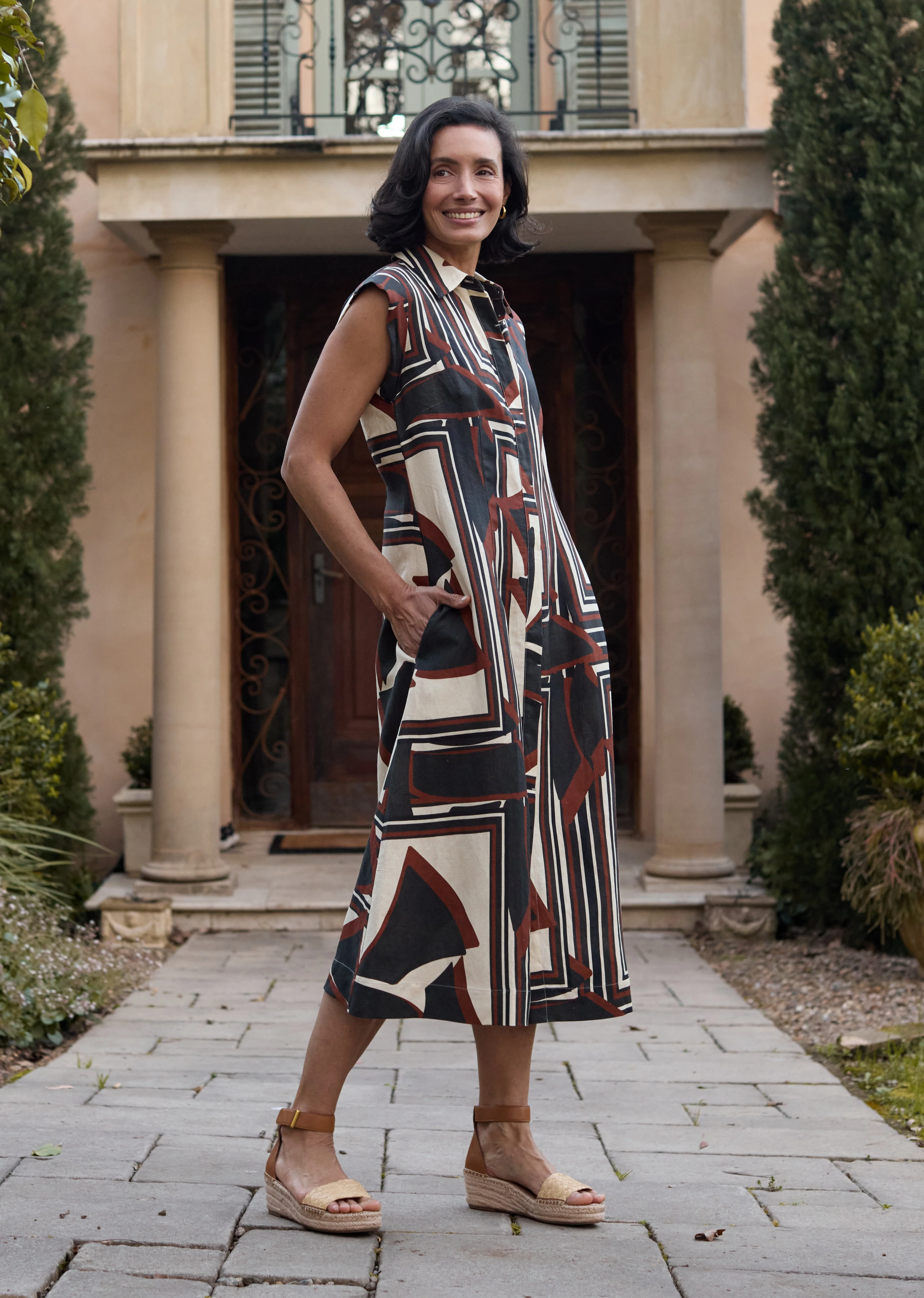 SAVANNAH SHIRTDRESS - INES PRINT - Image 5