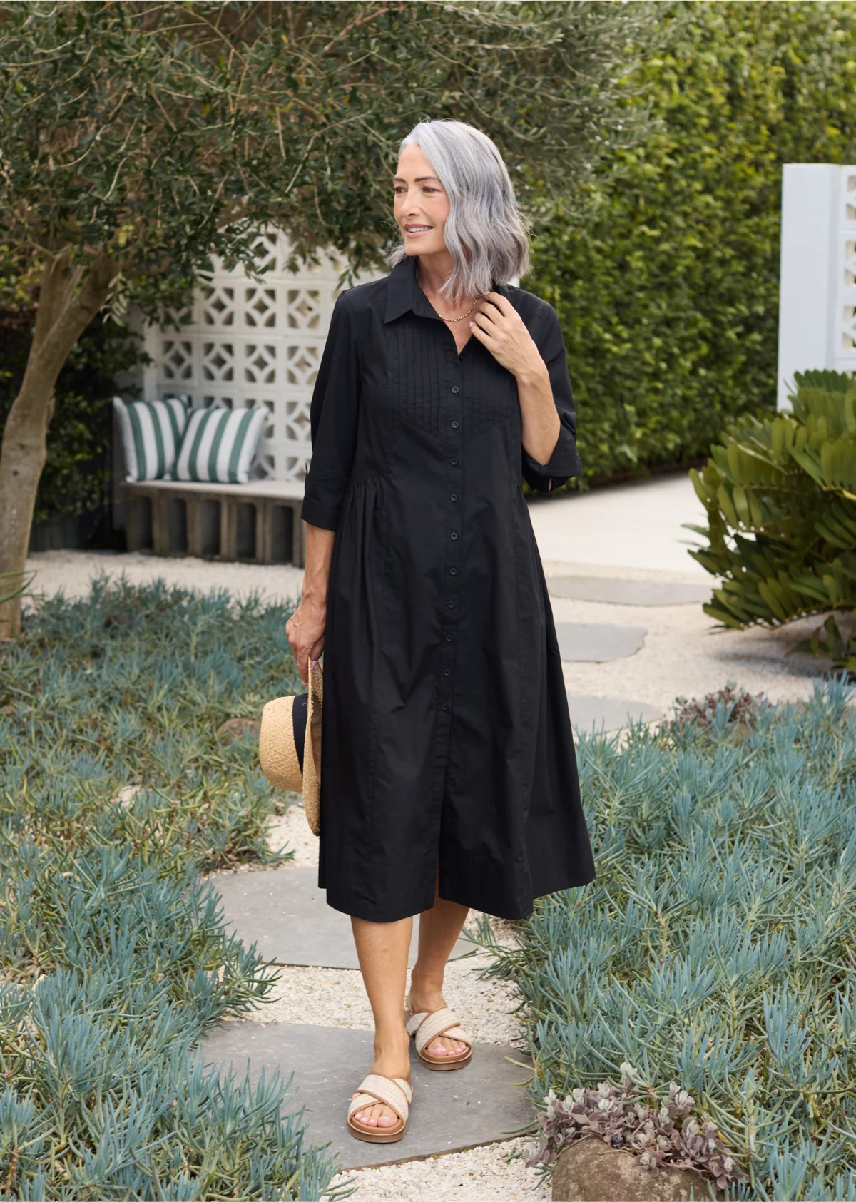 SUSIE SHIRTDRESS - BLACK - Image 4