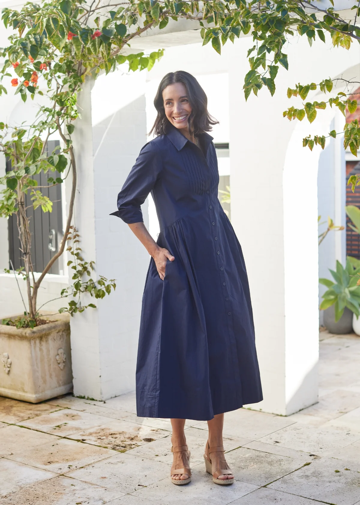 SUSIE SHIRTDRESS - FRENCH NAVY - Image 7