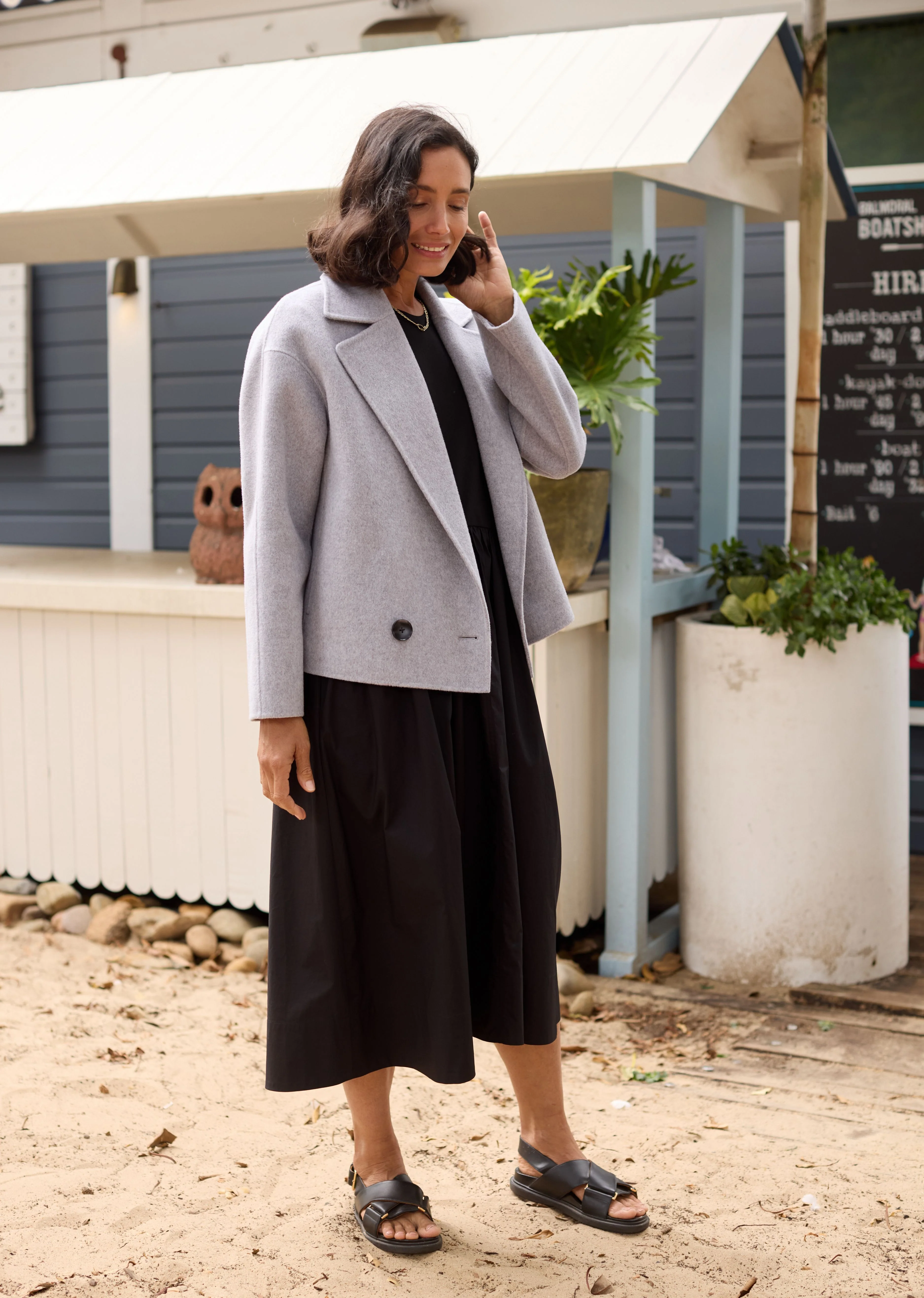 WINSLOW CROP JACKET - GREY MARLE - Image 5